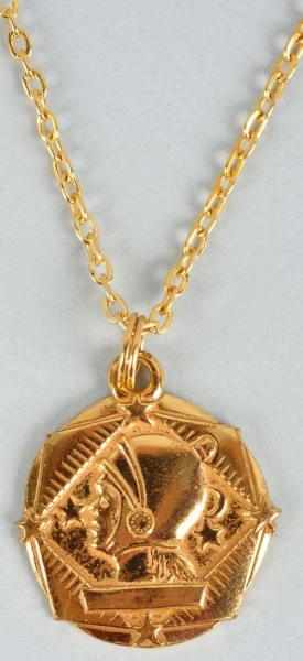 Appraisal: Buck Rogers Wilma Deering Solar Scout Pendant Description Cream of