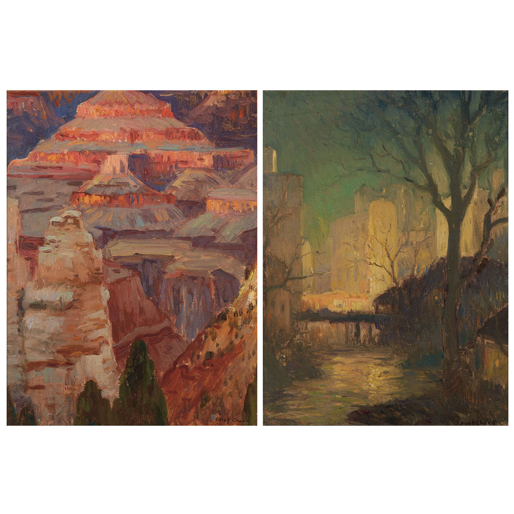 Appraisal: Eliot Candee Clark American - i Canyon Motif Signed Eliot