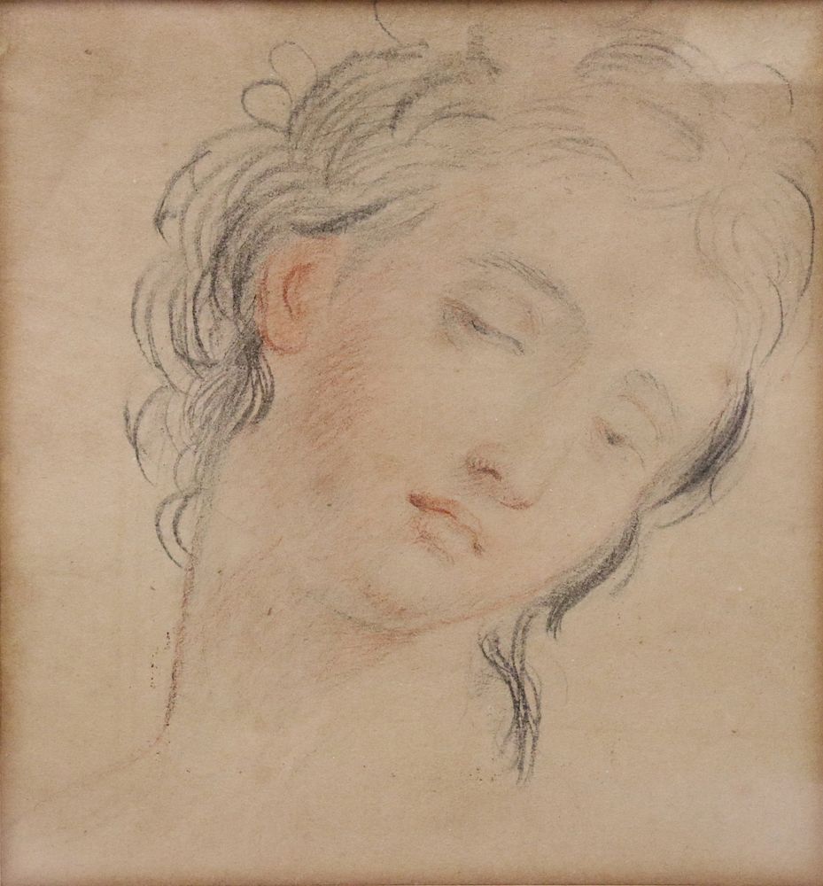 Appraisal: Giovanni Battista Cipriani Italy - Chalk On Paper portrait -