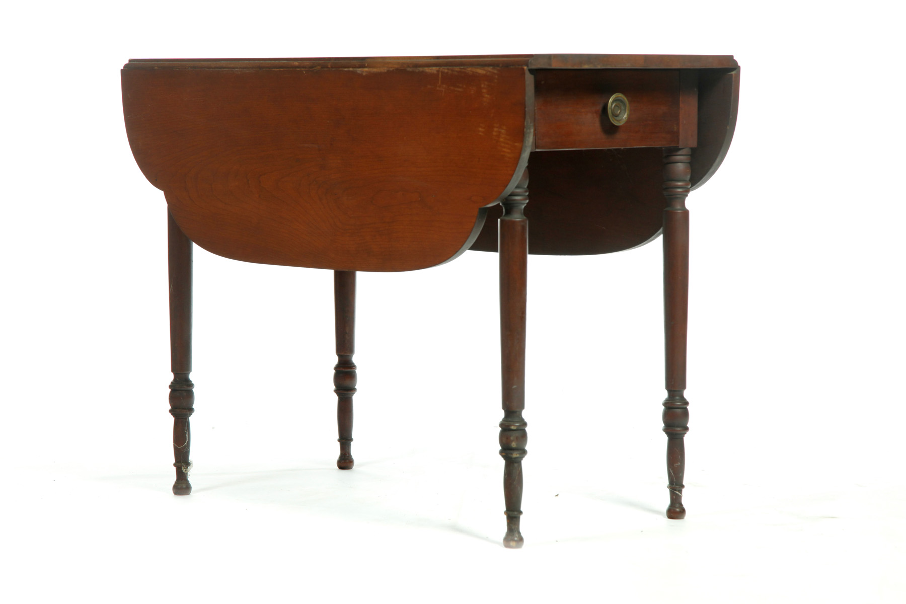 Appraisal: PINE DROP LEAF TABLE American rd quarter- th century Scalloped