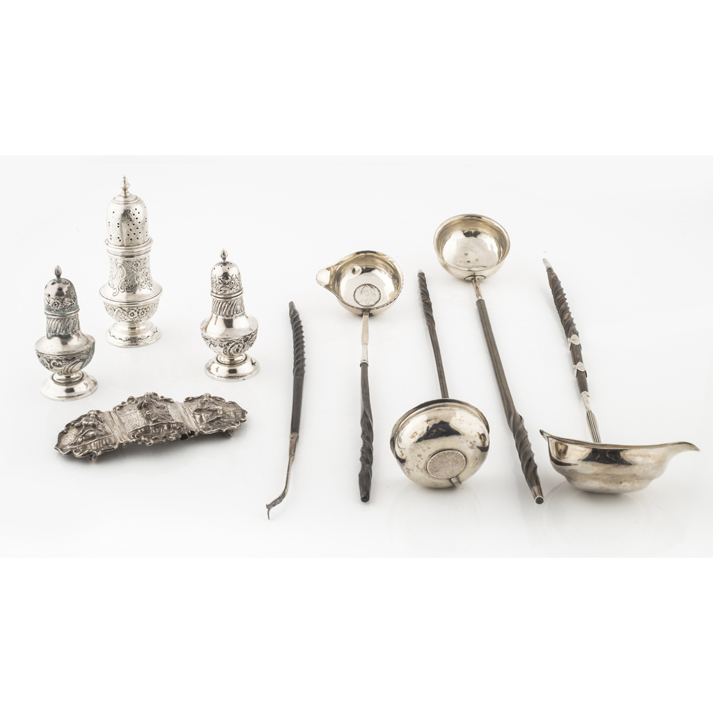 Appraisal: A group of four punch ladles one Edinburgh circa marks