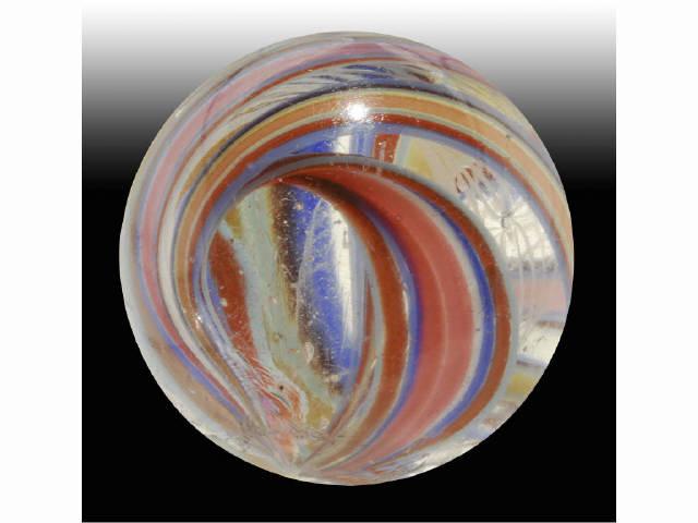 Appraisal: End of Cane Swirl Marble Description Beautiful end of cane