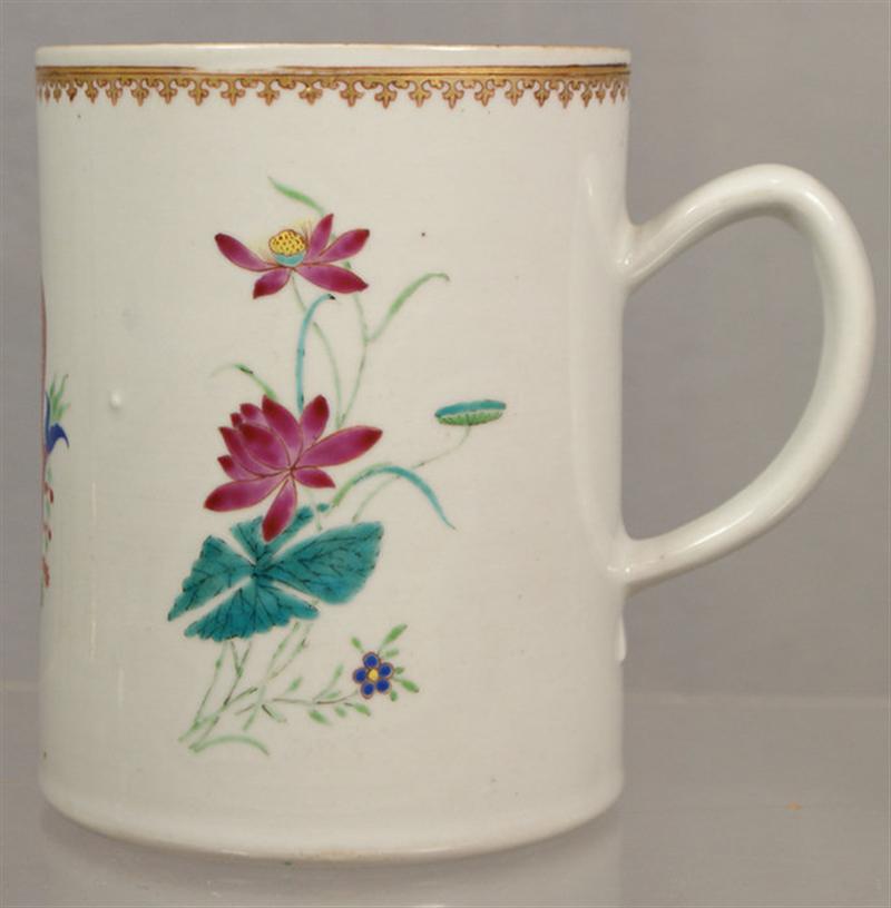 Appraisal: th th c Chinese export Armorial mug measures h Estimate