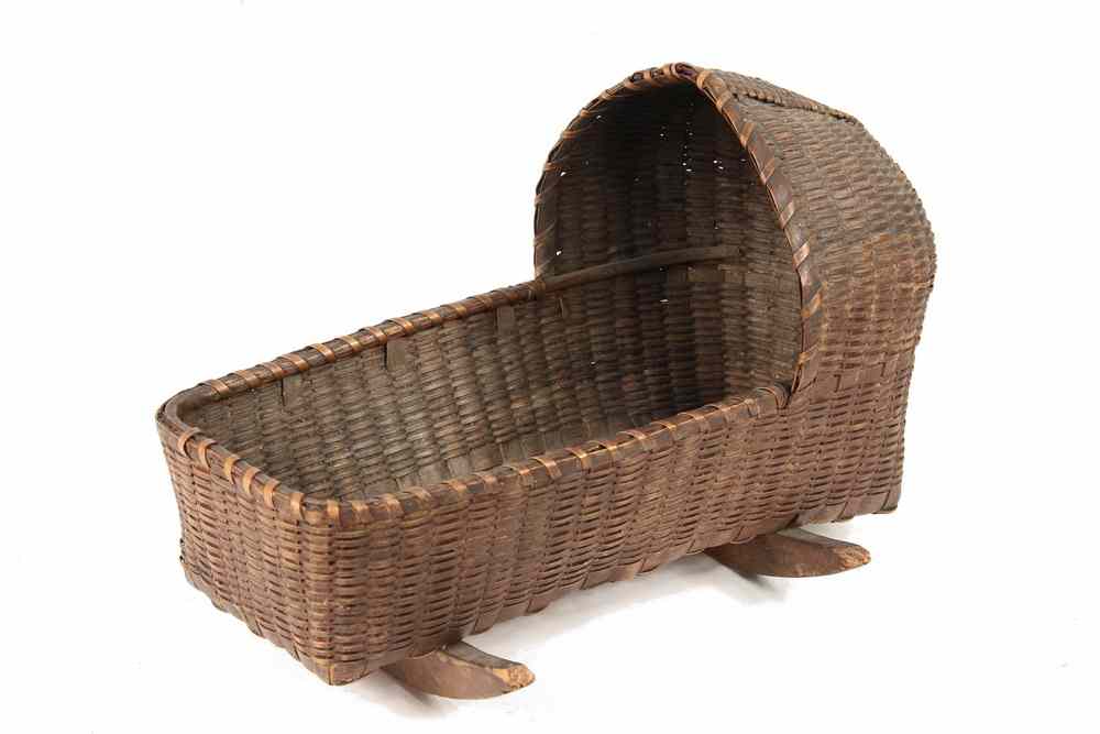 Appraisal: NATIVE AMERICAN DOLL CRADLE - Mid th c Native American