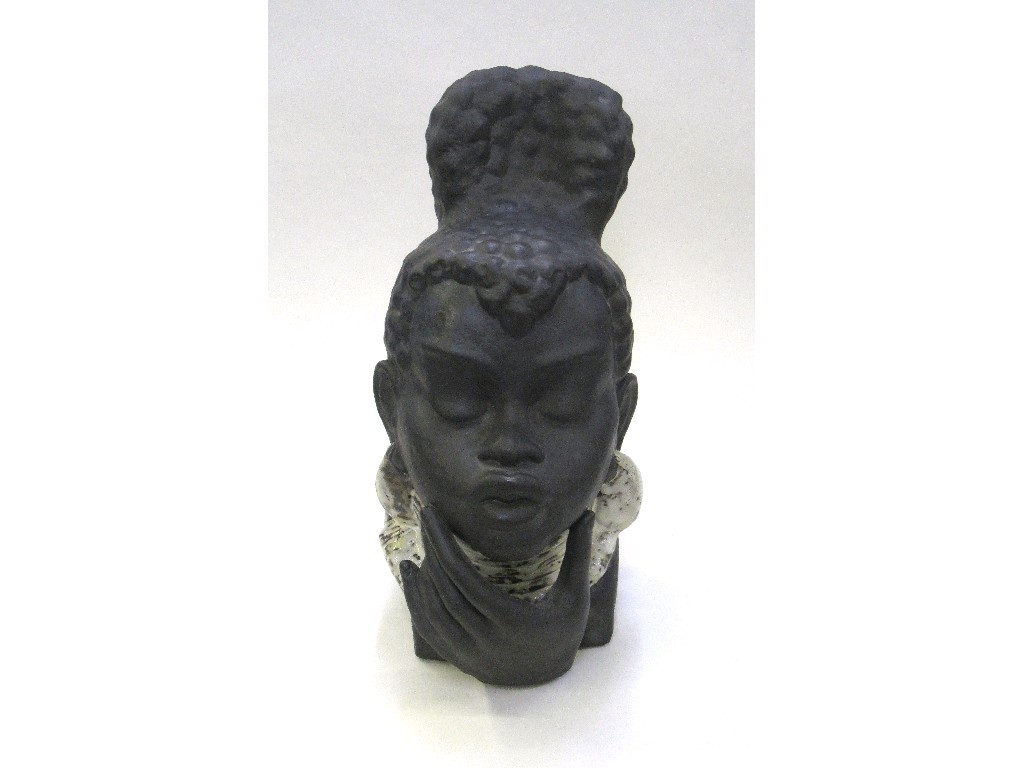 Appraisal: Soholm Bornholm pottery African head