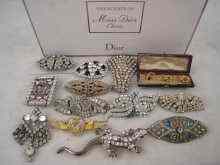 Appraisal: A mixed lot of costume jewellery including four paste set