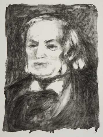 Appraisal: PIERRE-AUGUSTE RENOIR Richard Wagner Lithograph circa x mm x inches