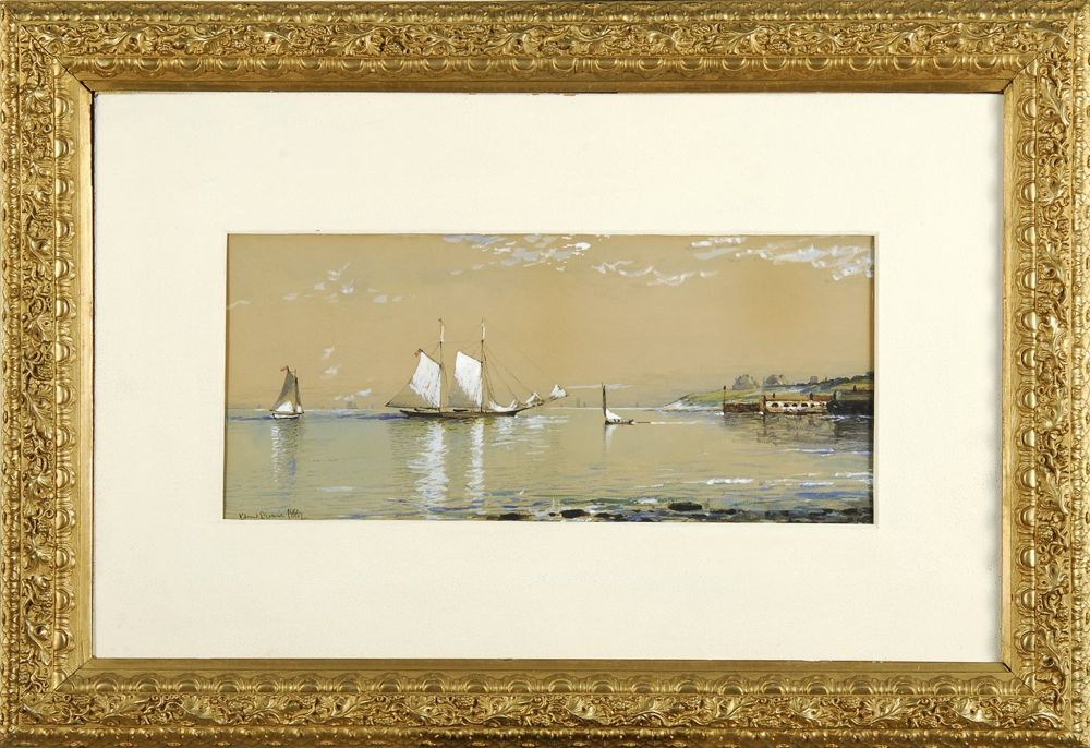 Appraisal: EDMUND DARCH LEWISAmerican - Yachts off Narragansett Signed and dated