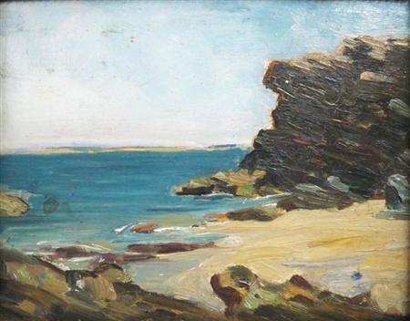 Appraisal: American School th Century Rocky Coast Estimate nbsp nbsp nbsp