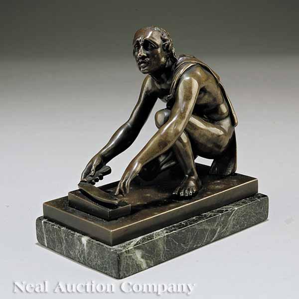 Appraisal: A Grand Tour Bronze Statuette of The Arrotino late th