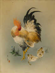 Appraisal: Three Chinese watercolours of birds Signed in Chinese seal stamped