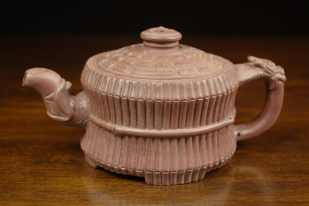 Appraisal: CHINESE TEAPOT the Zisha ware teapot with lid impressed reign