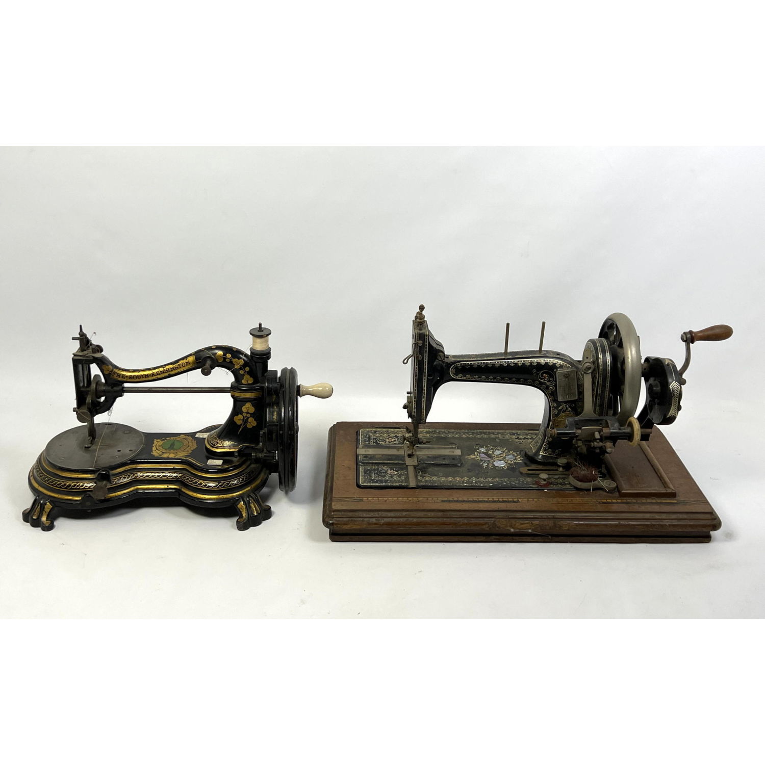 Appraisal: Two Antique Iron Sewing Machines CHARLES TODD THE SOUTH KENSINGTON