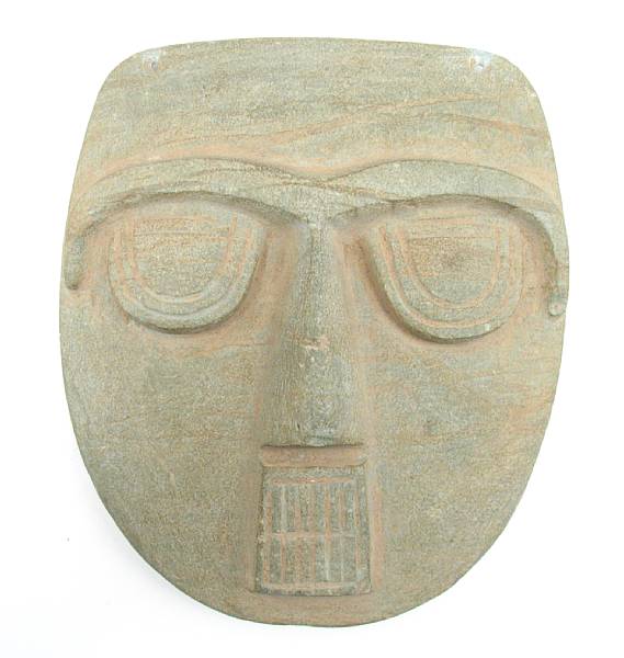 Appraisal: A Pre-Columbian style mask height in width in