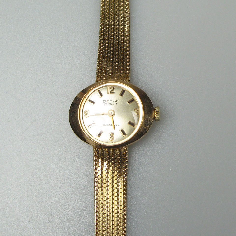 Appraisal: Ladys Deman Wristwatch jewel movement in an k yellow gold