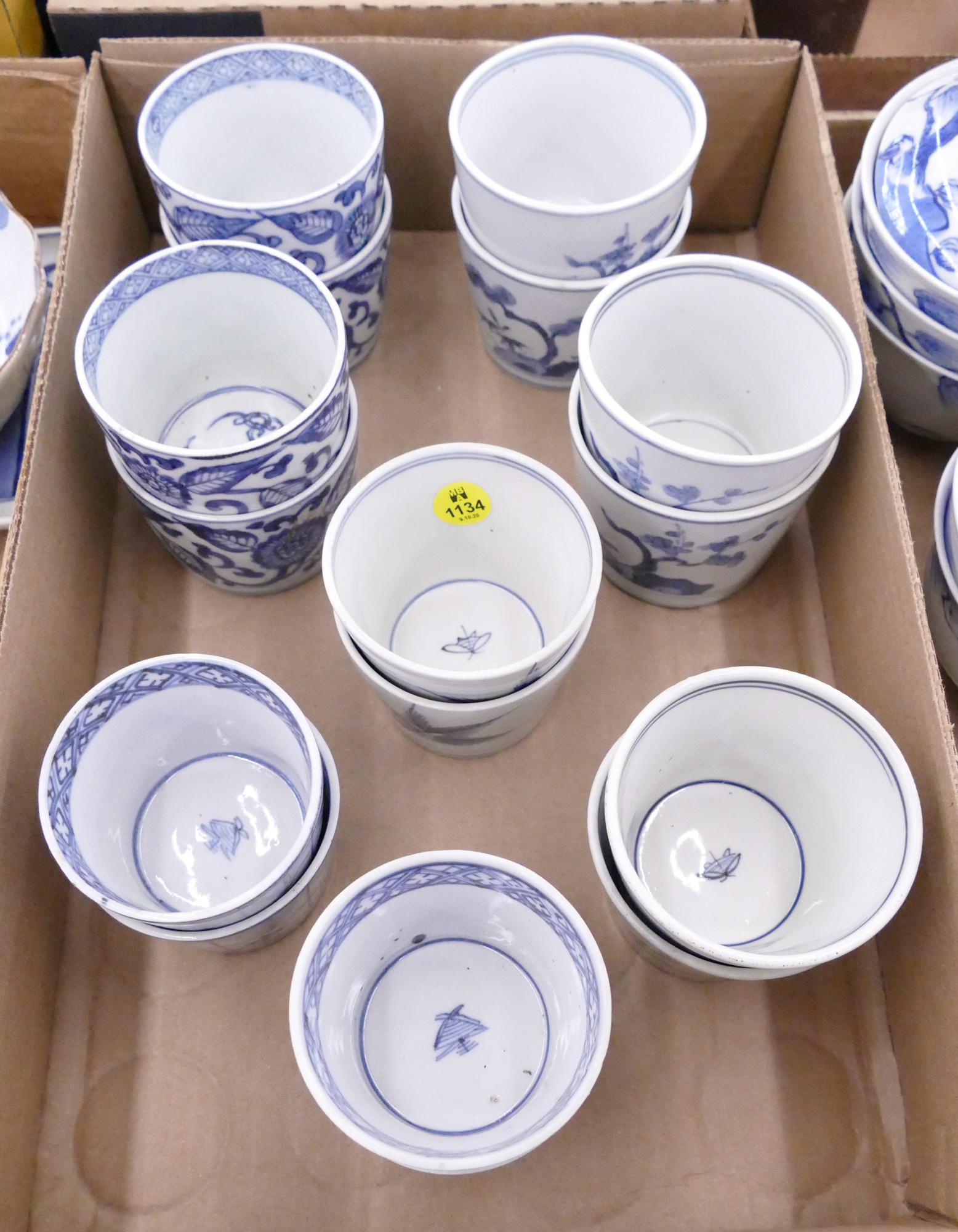 Appraisal: Box Japanese th Century Arita Soba Cups