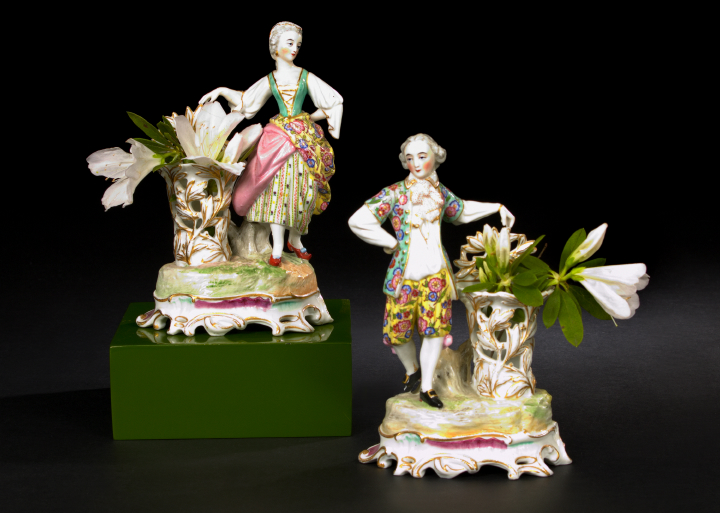 Appraisal: Fine and Rare Pair of Jacob Petit Paris Porcelain Galants