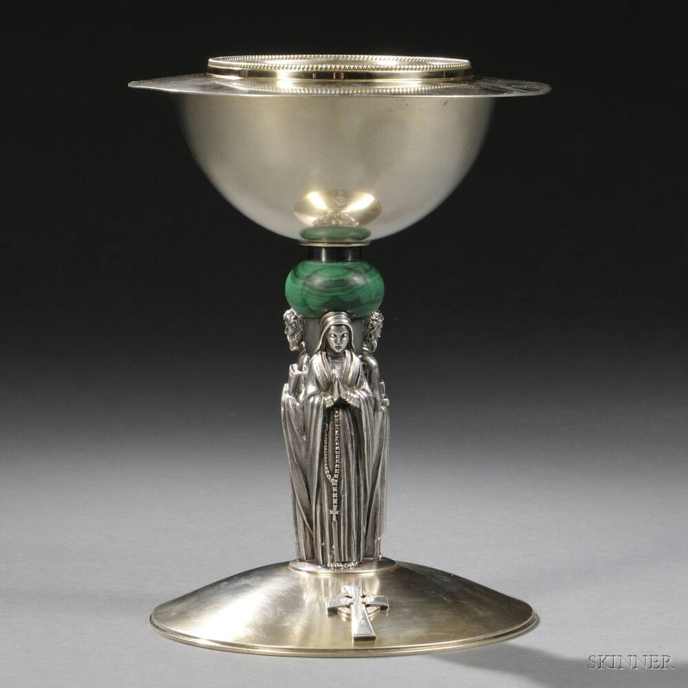 Appraisal: American Sterling Silver Chalice mid to late th century marked