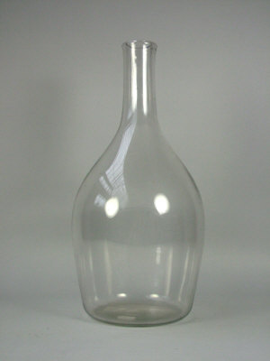 Appraisal: A late Georgian English transparent glass baluster shaped vase of