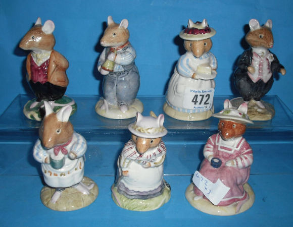 Appraisal: Royal Doulton Brambly Hedge Figures Mrs Apple DBH Mr Apple