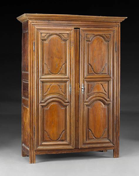 Appraisal: A Louis XIV oak armoire early th century The outset