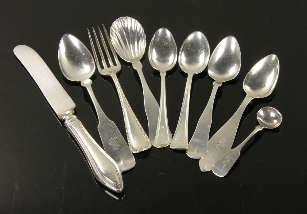 Appraisal: - Lot of Miscellaneous Silver Flatware Lot of miscellaneous silver