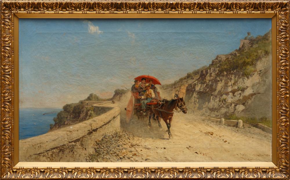 Appraisal: Francesco Lord Mancini Italian - Giro in Carrozza oil on