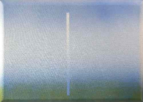 Appraisal: Laurence Preece born - Three acrylic paintings - ''Re-Entry'' ''Pylon