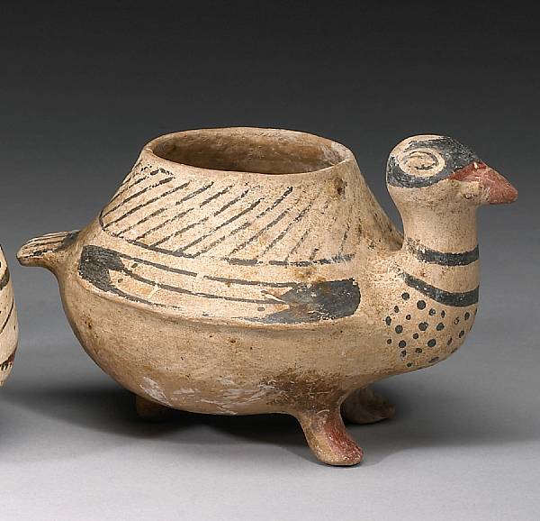 Appraisal: A Casas Grandes effigy vessel Worked as a bird figure