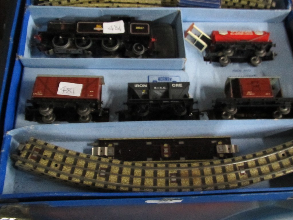 Appraisal: Lot comprising Hornby train set and a box of accessories