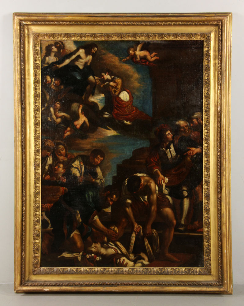 Appraisal: - After Guercino The Burial of St Petronilla O C