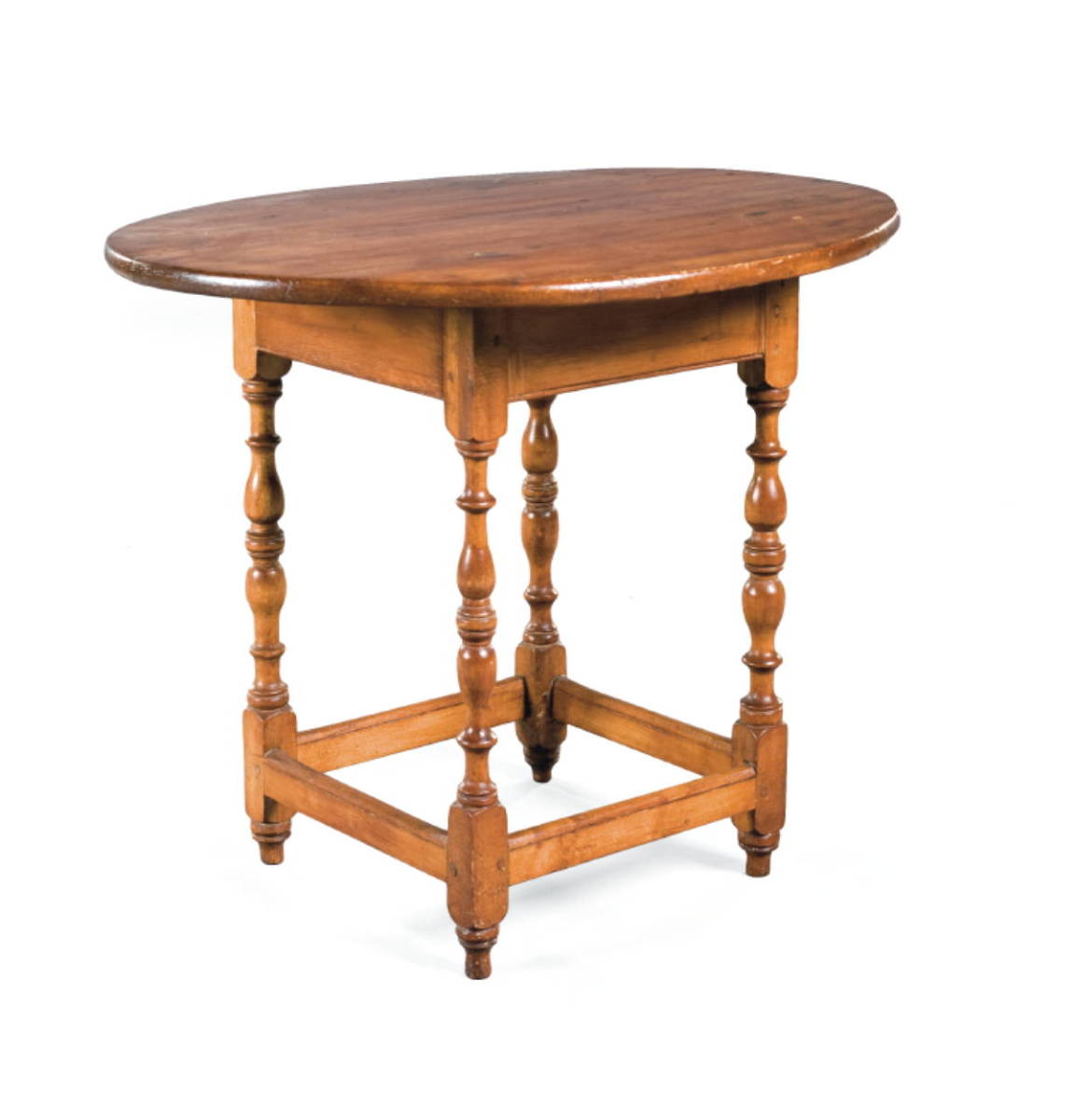 Appraisal: NEW ENGLAND WILLIAM AND MARY MAPLE AND PINE TAVERN TABLE