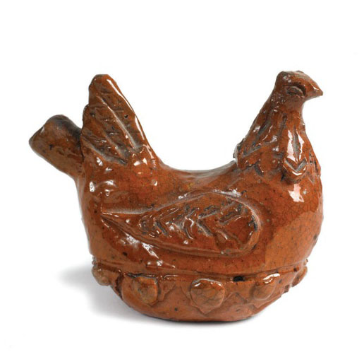 Appraisal: REDWARE WHISTLE IN THE FORM OF A BIRD CIRCA -