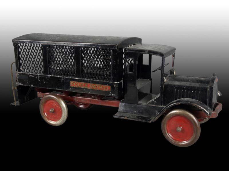 Appraisal: Pressed Steel Keystone Police Patrol Truck Toy Description '' L