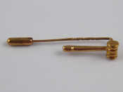 Appraisal: A carat gold stick tie pin designed as a gavel