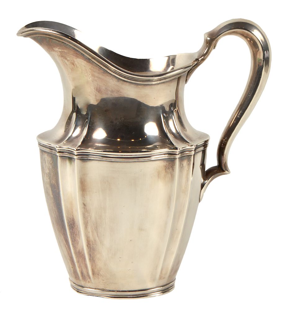 Appraisal: Tiffany Co Sterling Silver Pitcher Tiffany Co sterling pitcher B