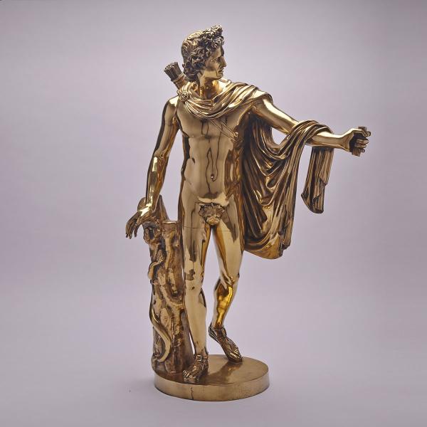 Appraisal: Italian Polished Bronze Model of the Apollo Belvedere th century