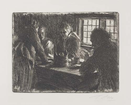 Appraisal: ANDERS ZORN Demoiselle d'Honneur Etching x mm x inches full