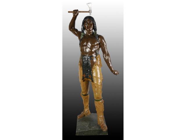 Appraisal: Life Size Cigar Store Indian Advertising Figure Description Cast metal