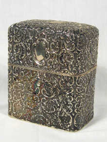 Appraisal: An Edwardian English silver cigar box hallmarked Sheffield maker's mark