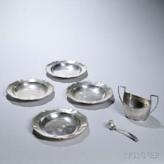 Appraisal: Six Pieces of British Tableware th century each with engraved