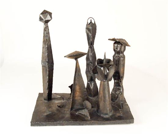 Appraisal: s Welded Metal Sculpture unsigned