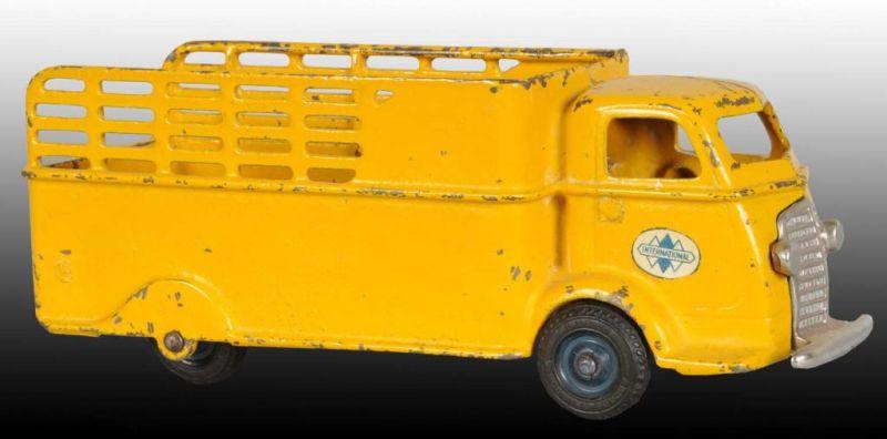 Appraisal: Cast Iron Arcade International Truck Toy Description Yellow Condition Excellent