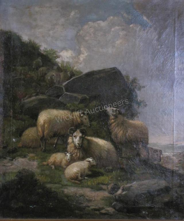 Appraisal: Unsigned th Cent ca - x O C Highland Sheep