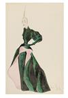 Appraisal: COSTUME FASHION Edwards Norman Norman Edwards original fashion drawings and