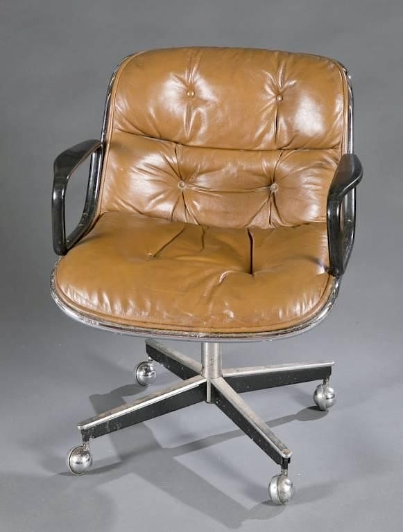 Appraisal: Modern design desk chair with Knoll A noll office chair