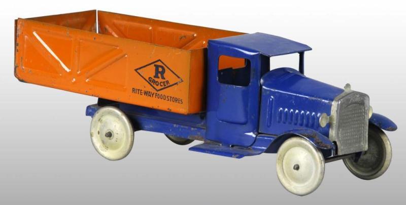 Appraisal: Pressed Steel Metalcraft Rite-Way Foods Truck Description American Dump truck