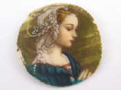 Appraisal: Five miniatures 'Portrait of a Renaissance Lady praying' two 'Edwardian