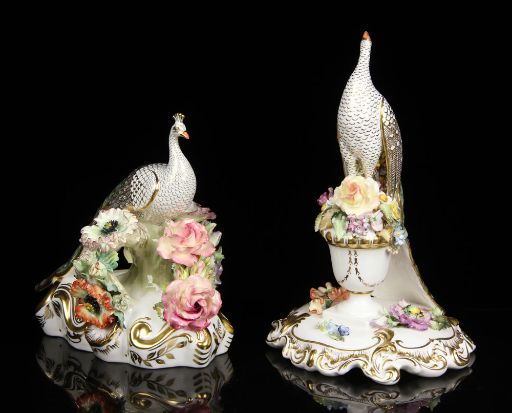 Appraisal: - Two Royal Crown Derby Peacocks Lot of two Royal