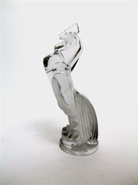 Appraisal: LALIQUE 'COQ HOUDAN' CAR MASCOT DESIGNED catalogue number moulded as